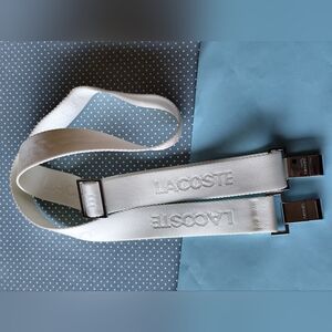 Lacoste White Replacement Bag Strap